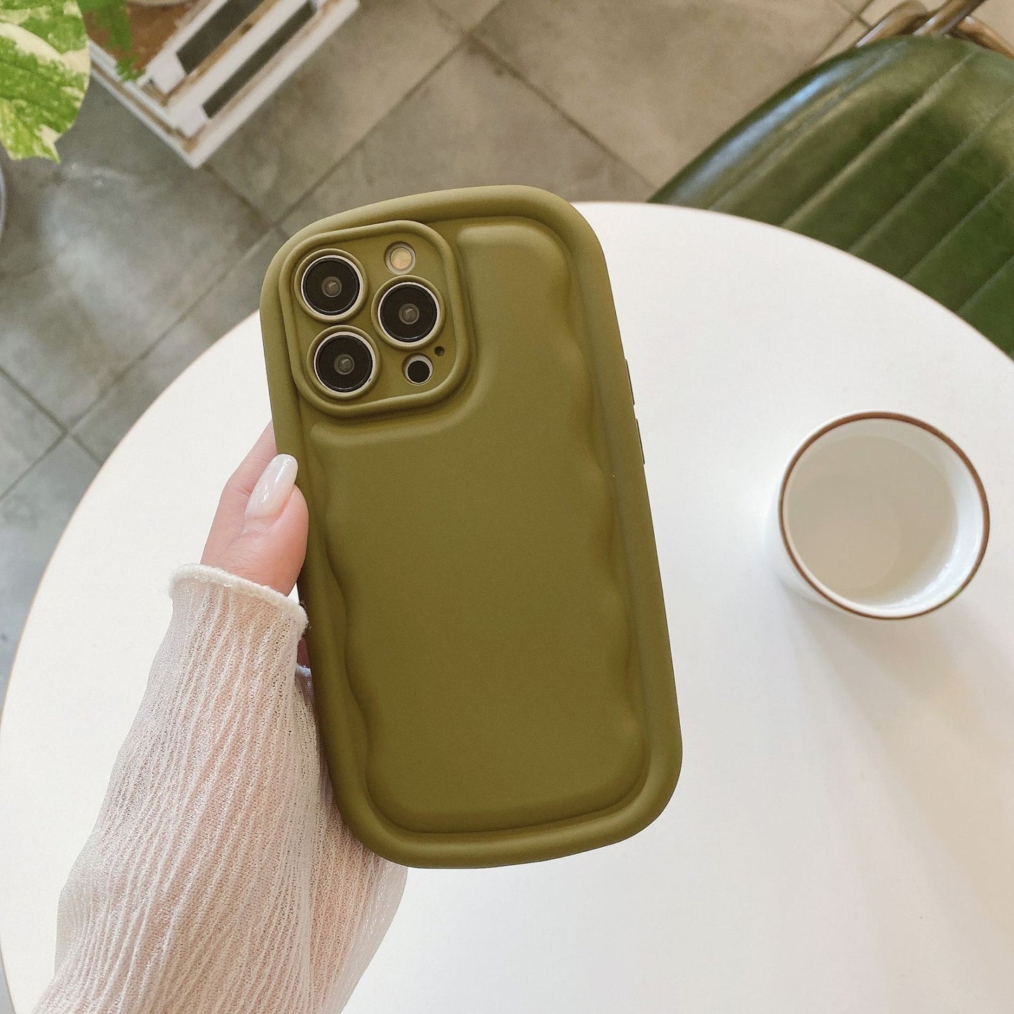 Solid Color Minimalist Silicone Skin Feel Phone Case