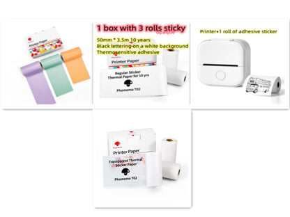 Mini Bluetooth Label & Photo Printer