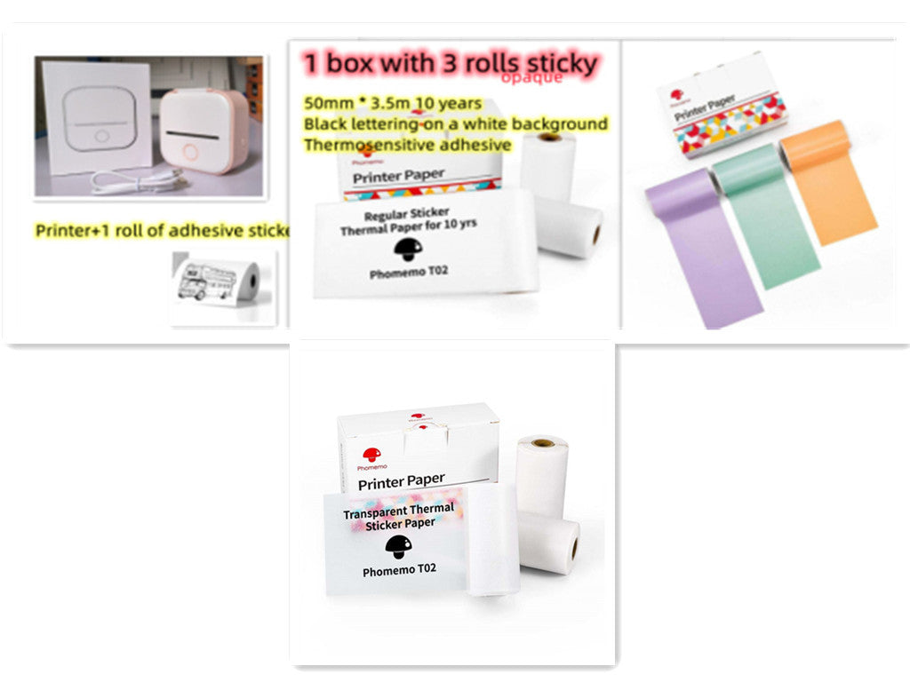 Mini Bluetooth Label & Photo Printer