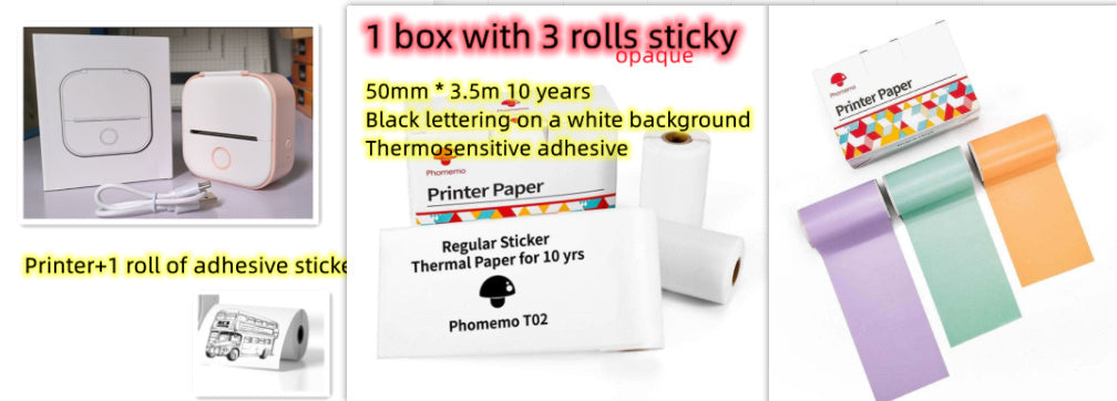 Mini Bluetooth Label & Photo Printer