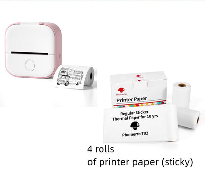Mini Bluetooth Label & Photo Printer