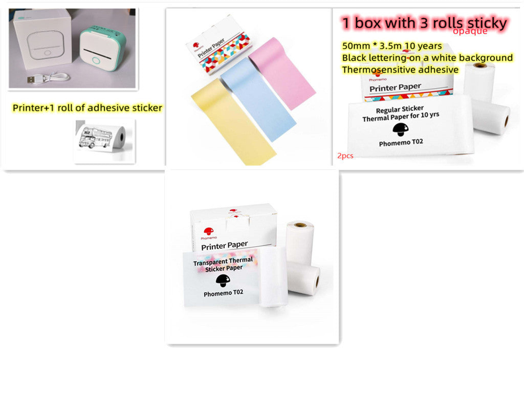 Mini Bluetooth Label & Photo Printer