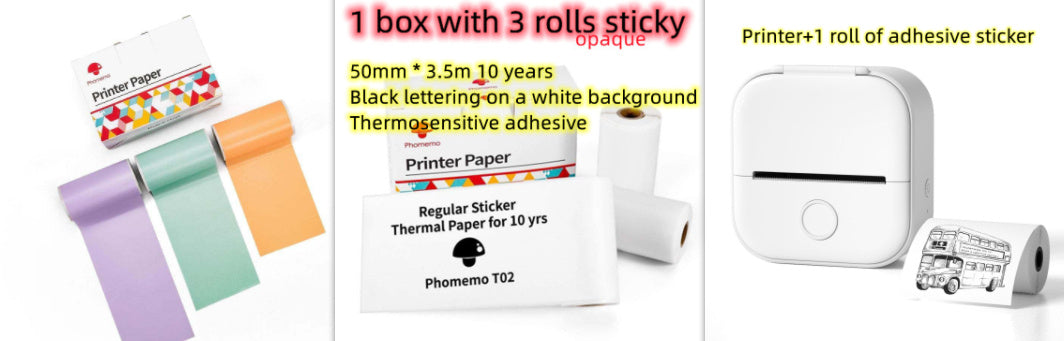 Mini Bluetooth Label & Photo Printer