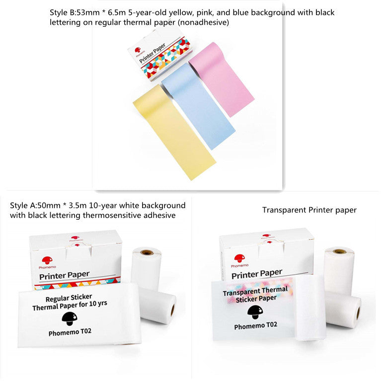 Mini Bluetooth Label & Photo Printer